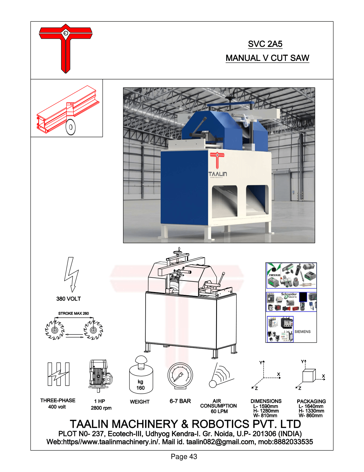 V Cut Cutting Machine in India